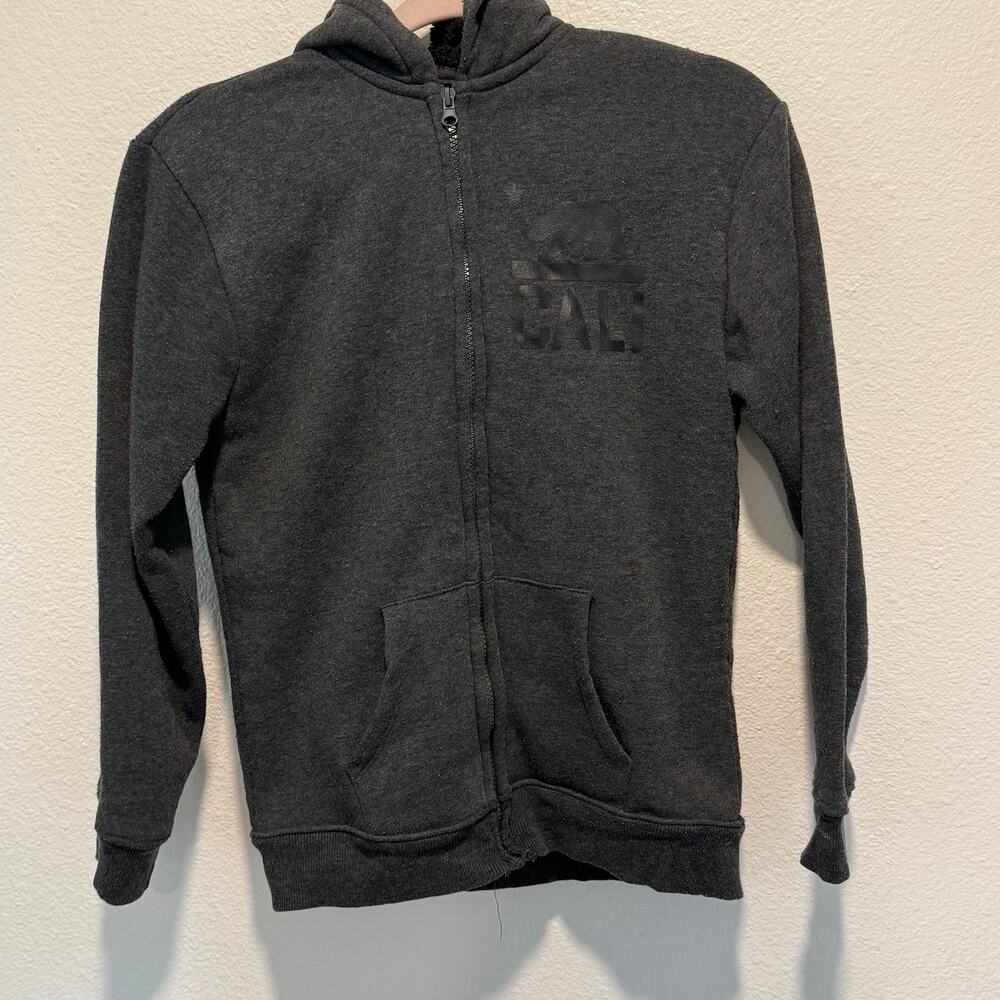 copper denim Cali bear grey size large zip up hoodie